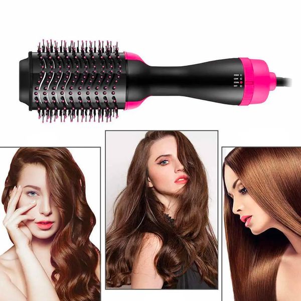 Фен-щітка для волосся 3в1 One Step Hair Dryer, 1000Вт / Фен браш для укладання волосся / Фен-стайлер для випрямлення волосся 234562150 фото