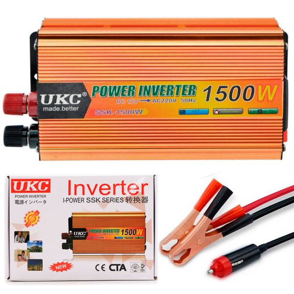 Перетворювач напруги з 12V на 220V, 1500W, SSK UKC - EH / Автомобільний інвертор постійного струму 234566912 фото