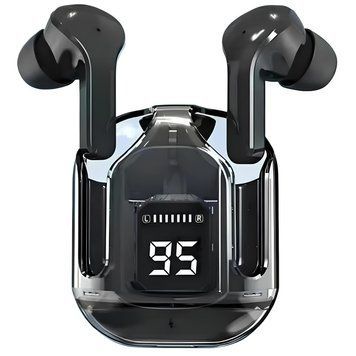 Бездротові навушники Bluetooth, 300mAh, USB, Ultrapods CY-T2, Чорний / Блютуз навушники сенсорні / Вакуумні навушники 234575563 фото