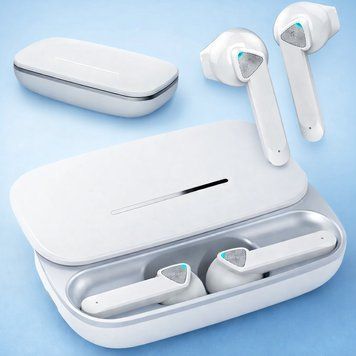 Бездротові навушники з кейсом, EARBUDS, Білий / Вакуумні блютуз навушники / Bluetooth навушники / Навушники вкладиші 234593460 фото