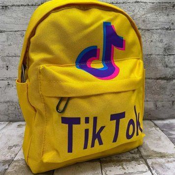 Модный детский рюкзак Tik Tok (30х22х12 см) / Рюкзак для детей Жёлтый 234560372 фото