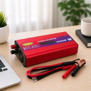 Инвертор напряжения 5000Вт, 12-220В, LCD, SMART ERYUAN, Красный / Преобразователь для солнечных панелей / Автомобильный ИБП 234593562 фото