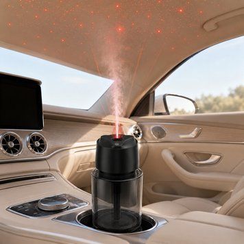 Ароматизатор звездное небо в авто, от USB, XT056, Черный / Умный диффузор увлажнитель в машину / Автоматический парфюм в авто 234595193 фото