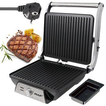 Контактний електрогриль з лотком для жиру 2000Вт, 5 режимів, R2683 / Міні гриль / Електричний гриль для дому 234576732 фото
