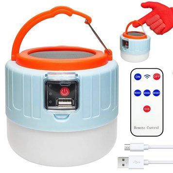 Кемпінговий ліхтар на сонячній батареї з функцією Power Bank + пульт, Light Skif V508 / Акумуляторна лампа для кемпінгу / Підвісна лед лампа 234570850 фото