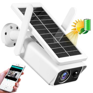 Вулична камера відеоспостереження із сонячною панеллю WiFi Smart Camera SOLAR 3Mp / Бездротова камера для зовнішнього відеоспостереження 234563880 фото