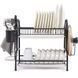 Сушилка для посуды из нержавеющей стали Kitchen rack double deck / Стойка настольная для хранения посуды 234568718 фото 3