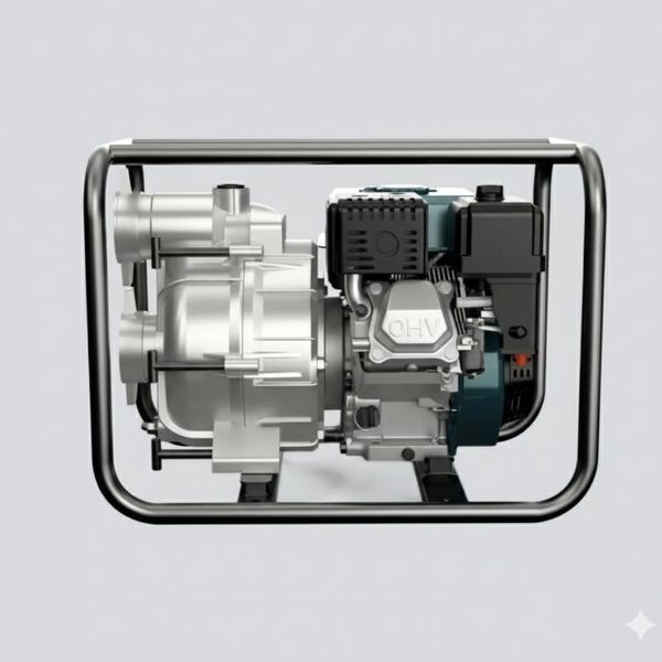 Бензиновая мотопомпа 4,8 кВт, NPO БУР 25-45 / Агрегат мотонасосный / Насос для грязной воды 345600202 фото