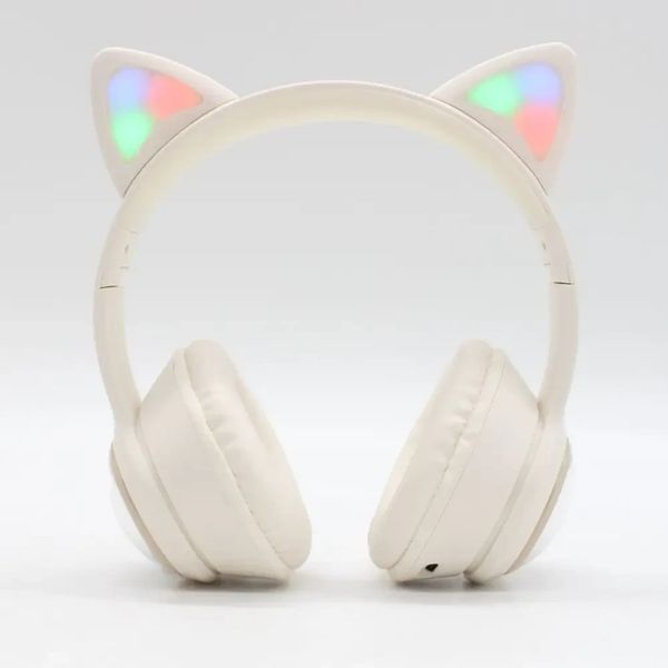 Беспроводные Bluetooth наушники с ушками MDR CAT + BT CUTER, Бежевый / Детские наушники с кошачьими ушками 23457297602 фото Беспроводные Bluetooth наушники с ушками MDR CAT + BT CUTER, Бежевый / Детские наушники с кошачьими ушками 23457297602 фото