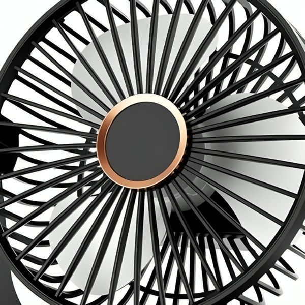 Настільний вентилятор з акумулятором, 800мАг, 3 режими, USB, Чорний / Акумуляторний вентилятор / Міні вентилятор 234588259 фото