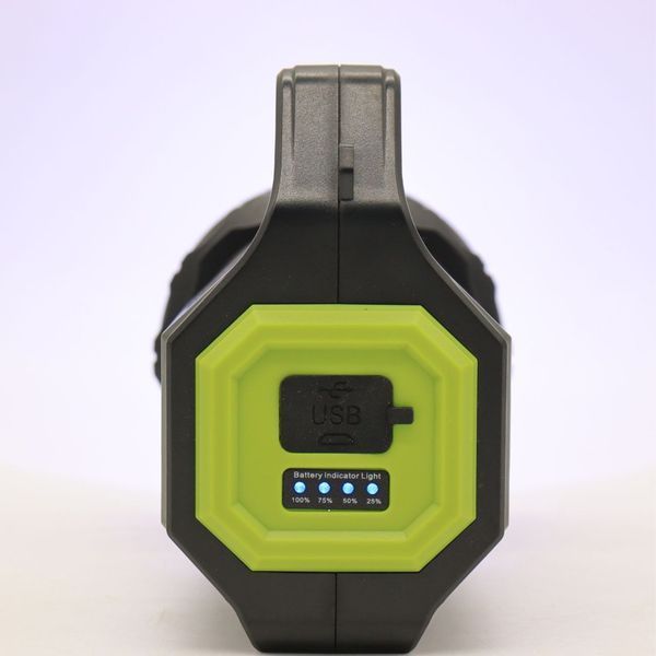 Ручной фонарь 3в1 20000 мАч, с USB, солнечной панелью и Power Bank, 30 Вт, HEL-T9 / Ручной аккумуляторный фонарик 234563915 фото