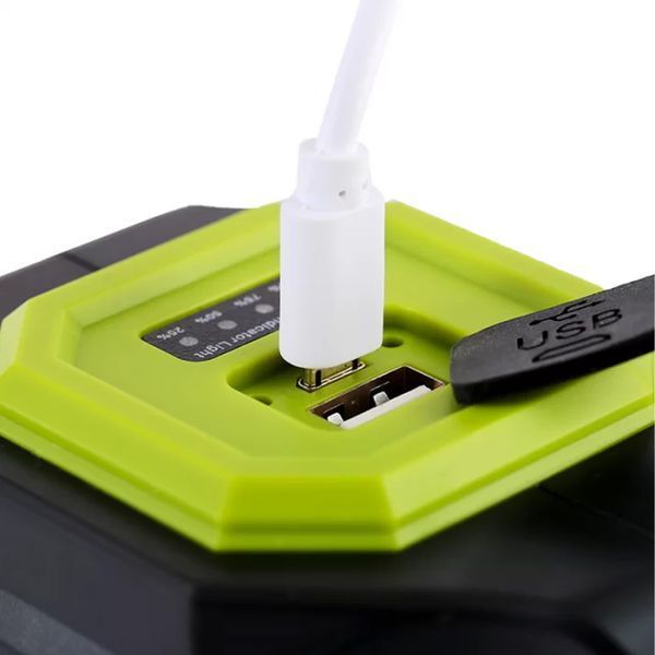 Ручной фонарь 3в1 20000 мАч, с USB, солнечной панелью и Power Bank, 30 Вт, HEL-T9 / Ручной аккумуляторный фонарик 234563915 фото