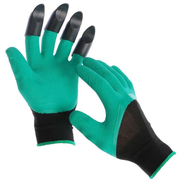 Садові рукавички з кігтями GARDEN GLOVES / Рукавиці для садівництва та городу / Водонепроникні гумові рукавички для саду 123459763 фото