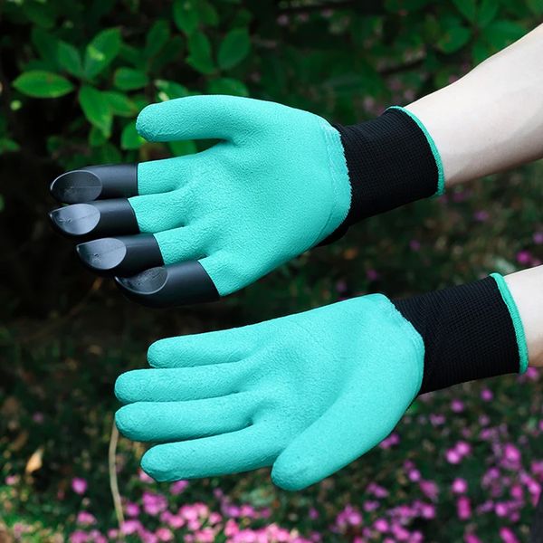 Садові рукавички з кігтями GARDEN GLOVES / Рукавиці для садівництва та городу / Водонепроникні гумові рукавички для саду 123459763 фото