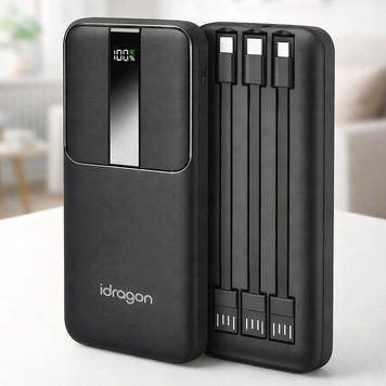 Повербанк 20000mAh швидка зарядка 22,5W, iDragon KPG-210 / Powerbank / Зовнішній акумулятор для телефона / Павербанк 234590228 фото