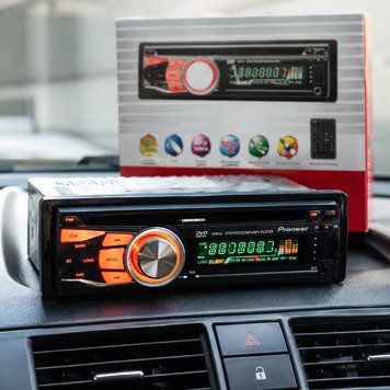 Автомагнітола з пультом 1DIN, DVD, MP4, 4&times;50Вт, 3218, Чорний / Автомагнітола з DVD приводом для авто / Магнітола в машину 234594628 фото