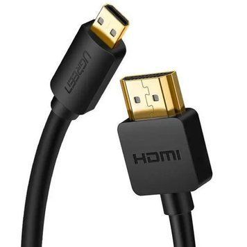 Кабель мультимедийный Micro-HDMI to HDMI (1,5 м) / Кабель-переходник для телевизора / Кабель для монитора 234565906 фото