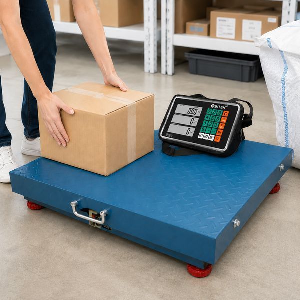 Торговые весы электронные до 600кг, 60х50 см, WiFi, BITEK TCS-R2-600, Синие / Весы для склада / Платформенные весы металлические 234597850 фото Торговые весы электронные до 600кг, 60х50 см, WiFi, BITEK TCS-R2-600, Синие / Весы для склада / Платформенные весы металлические 234597850 фото