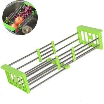 Многофункциональная складная кухонная полка для сушки Kitchen Drain Shelf Rack / Сушилка для овощей и фруктов 123462833 фото