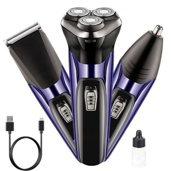 Аккумуляторная электробритва + 4 насадки, USB, SURKER SK-2022 / Мужской триммер для бритья / Роторная бритва 234589953 фото Аккумуляторная электробритва + 4 насадки, USB, SURKER SK-2022 / Мужской триммер для бритья / Роторная бритва 234589953 фото