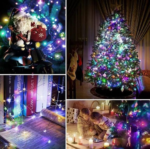 Гірлянда від мережі на 350 LED + пульт, Мікс / Новорічна гірлянда на ялинку / Світлодіодна гірлянда 234587436 фото