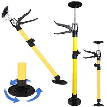 Телескопическая опора домкрат 30-59см, 40 кг (1шт) Желтый / Домкрат для установки мебели / Стойка для монтажных работ 234571972 фото