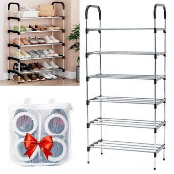 Полка для обуви New shoe rack + Подарок Чехол для стирки / Напольная стойка для хранения обуви / Обувной стеллаж 234567644(цей артикул вірний) фото