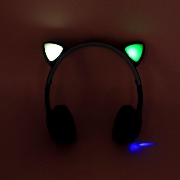 Беспроводные Bluetooth наушники с кошачьими ушками и подсветкой Cat Miu Star P47 Синие / Детские наушники 23456529101 фото Беспроводные Bluetooth наушники с кошачьими ушками и подсветкой Cat Miu Star P47 Синие / Детские наушники 23456529101 фото