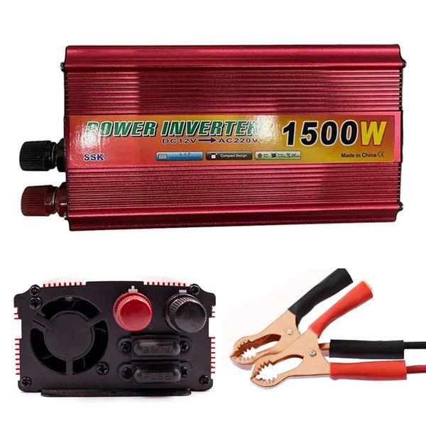 Преобразователь напряжения с 12V на 220V, 1500W, UKC SSK / Автомобильный инвертор постоянного тока 234572346 фото