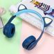 Беспроводные Bluetooth наушники с кошачьими ушками и подсветкой Cat Miu Star P47 Синие / Детские наушники 23456529101 фото 5