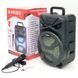 Портативная Bluetooth колонка с микрофоном и пультом Kimiso QS-1805 / Блютуз колонка с подсветкой 234578091 фото 8