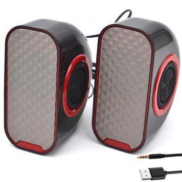 Комп'ютерні колонки з мікрофоном 6Вт, від USB, FT-188 / Музичні колонки для комп'ютера / Акустична система 234588368 фото