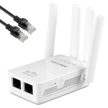 Підсилювач сигналу Wi-Fi 300 Mbps на 4 антени, живлення 220V, PIX-LINK LV-WR09 / Маршрутизатор для дому / Репітер 234566312 фото