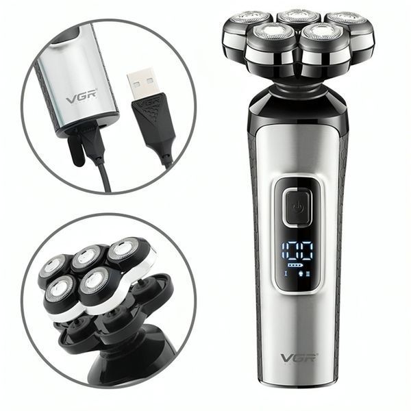 Аккумуляторная электробритва, USB, VGR-385 / Машинка для бритья / Мужская бритва электрическая 234579381 фото Аккумуляторная электробритва, USB, VGR-385 / Машинка для бритья / Мужская бритва электрическая 234579381 фото