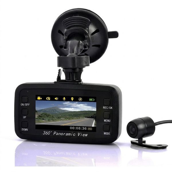 Автомобільний відеореєстратор із камерою заднього огляду, PanoraMic H6000, Чорний / Реєстратор для авто / Автореєстратор 234599888 фото