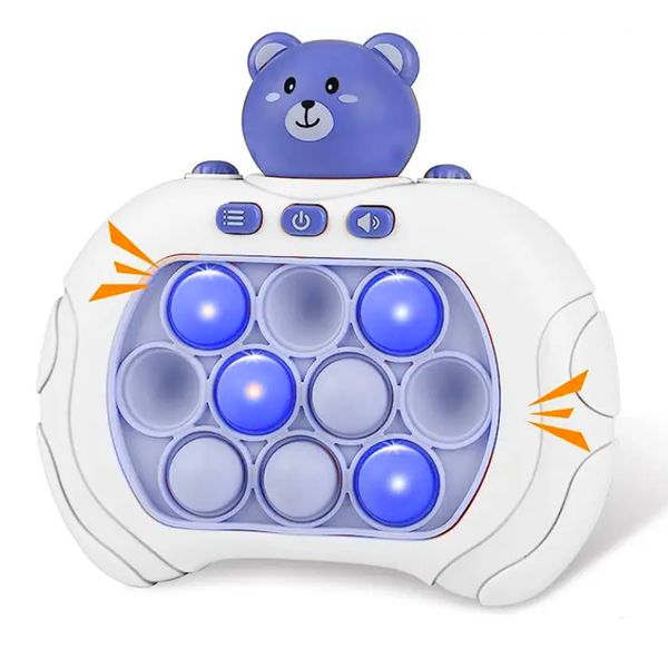 Іграшка антистрес Pop it PRO Bear Blue / Електронна приставка консоль для дітей 234569278 фото