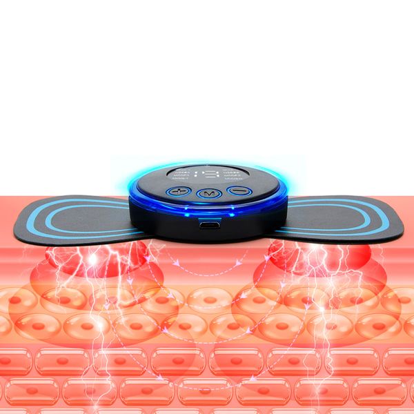 Імпульсний масажер міостимулятор EMS / Електростимулятор для м'язів / Масажер метелик 234566545 фото