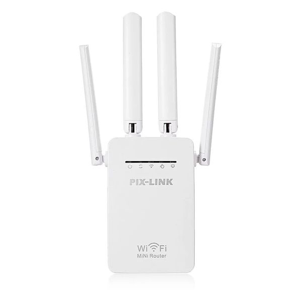 Усилитель сигнала Wi-Fi 300 Mbps на 4 антенны, питание 220V, PIX-LINK LV-WR09 / Маршрутизатор для дома / Репитер 234566312 фото