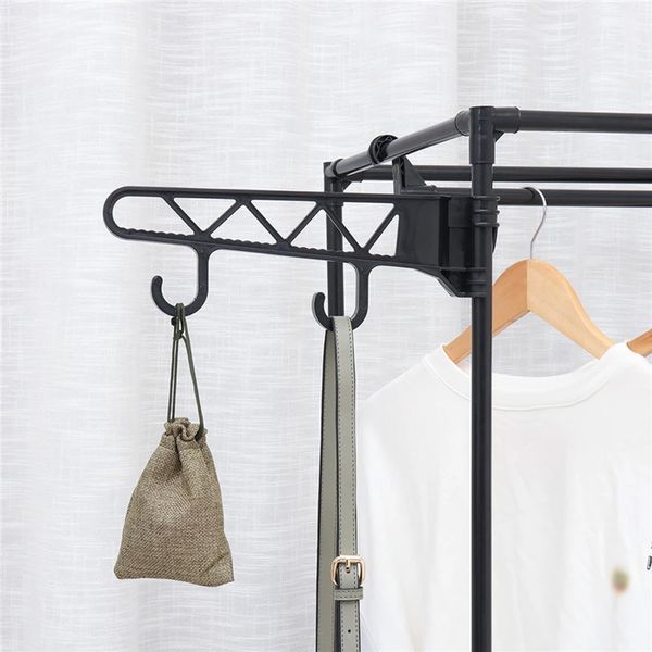 Вішалка для одягу та взуття до 15 кг, (157х105х80 см), Simple Coat Rack Double Row / Підлогова стійка-вішалка з полицями 234570242 фото