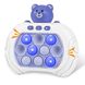 Іграшка антистрес Pop it PRO Bear Blue / Електронна приставка консоль для дітей 234569278 фото 5