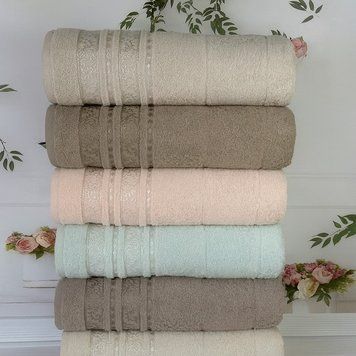 Полотенца махровые 50х90см, 6шт/уп, Cestepe Lux cotton Senfoni / Набор коттоновых полотенец для рук и лица 345601890 фото
