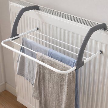 Сушарка для одягу на батарею, 68 х 38 см, Сірий / Fold Clothes Shelf / Знімна сушарка для одягу / Навісна сушарка 234596994 фото