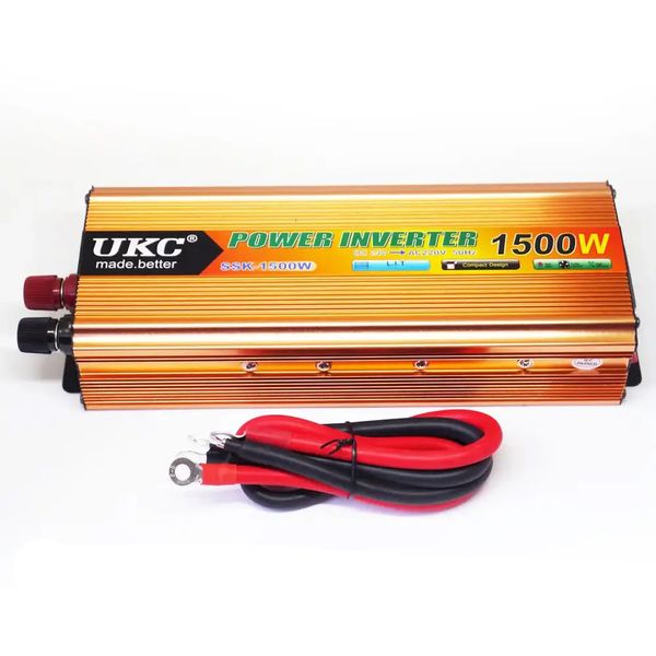 Перетворювач напруги з 12V на 220V, 1500W, SSK 24V / Автомобільний інвертор постійного струму 234562452 фото