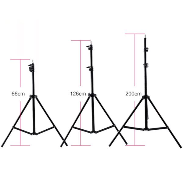 Штатив розкладний для кільцевої LED лампи 0,66-2 м / Штатив складний для студійного світла / Стійка-тренога 123464694 фото