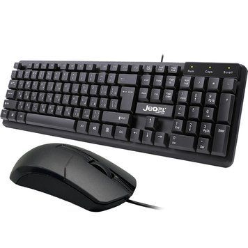 Комплект проводная клавиатура и мышка, от USB, JEDEL G18 / Компьютерная мышка / Клавиатура с мышкой 234591637 фото