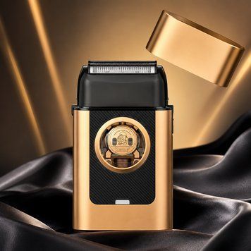 Беспроводная бритва для мужчин, USB-C, Kemei KM-T409, Золотистый / Аккумуляторная мужская электробритва для бритья / Шейвер 234595946 фото