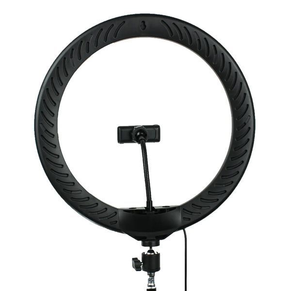 Кільцева лампа 30 см, від USB, MJ 300 Soft Ring Light + Штатив 0,66-2 м + Пульт для селфі / Світлодіодна LED лампа / Кільцева RGB лампа з тримачем для телефону 234561666(цей артикул вірний) фото