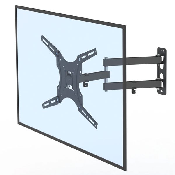 Кронштейн для телевізора 14"-55", 50 кг, HDL-117-B-2 / Кріплення для телевізора та монітора з поворотом 234560220 фото