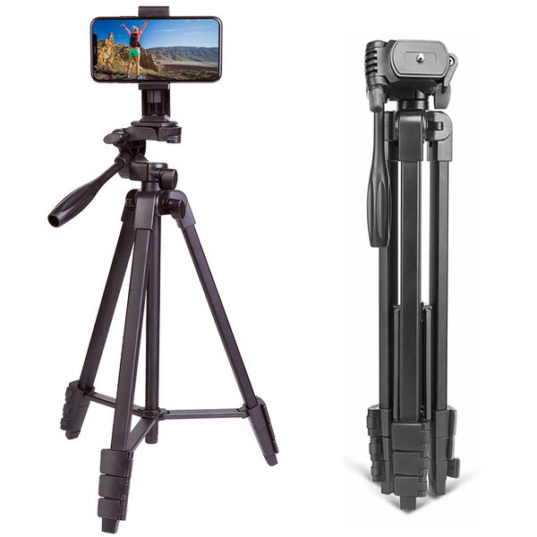 Штатив трипод для фотоапарата та телефону 35-103 см, Tripod FY-3120 / Регульований штатив для кільцевої лампи 123463485 фото