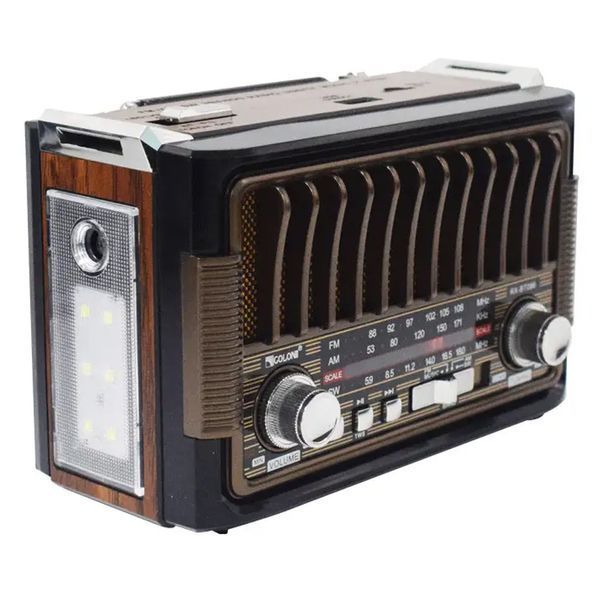 Радиоприемник с аккумулятором + фонарик, Bluetooth, USB, RX-BT086 / Портативный ФМ радиоприемник на батарейках 234573963 фото